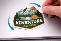 Sticker personnalisé repositionnable