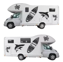 Stickers Camping Car Kit Surf