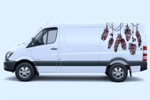 Sticker Van Life Plumes