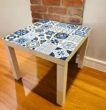 Sticker Table IKEA LACK Carrelage mosaïque