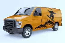 Sticker Van Life Snow Montain