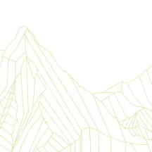 Affiche personnalisée Montagne Géométrique Or Blanc