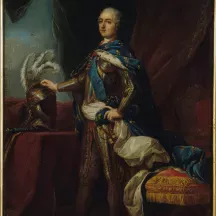 Affiche personnalisée Peinture 18e siècle Charles-André Van Loo - Portrait de Louis XV