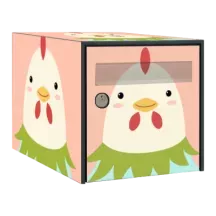 Sticker boîte aux lettres personnalisé Coq