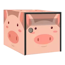 Sticker boîte aux lettres personnalisé Cochon
