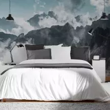 Papier Peint Panoramique Montagne Brumeuse 2