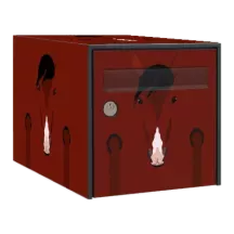 Sticker boîte aux lettres personnalisé Cheval 2