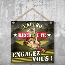 Plaque murale personnalisée Armé – déco humour avec photo