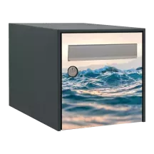 Sticker boîte aux lettres personnalisé Océan