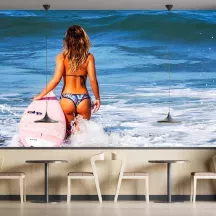 Papier Peint Panoramique Femme Sexy Surf