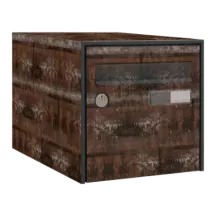 Sticker boîte aux lettres personnalisé Rouille