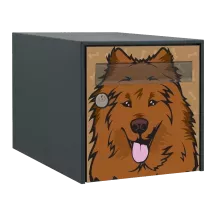 Sticker boîte aux lettres personnalisé Eurasier 2