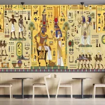 Papier Peint Panoramique Egypte Hiéroglyphe