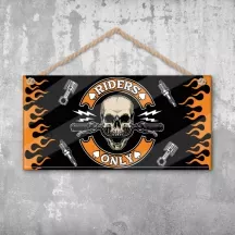 Plaque murale personnalisée Riders – déco humour avec photo