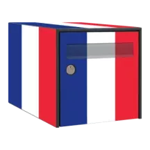 Sticker boîte aux lettres personnalisé Drapeau France