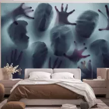 Papier Peint Panoramique Hommes Dans Le Mur