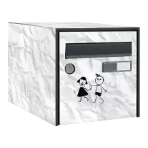 Sticker boîte aux lettres personnalisé papier