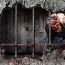 Affiche personnalisée Mur Prison Monstre