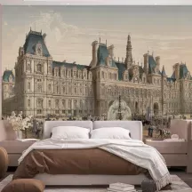 Papier Peint Panoramique Estampe - Paris Nouveau