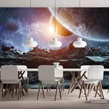 Papier Peint Panoramique Lune Univers