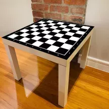 Sticker Table IKEA LACK Échiquier noir et blanc