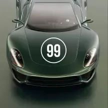 Sticker numéro de course rond personnalisé – Modèle Type 1