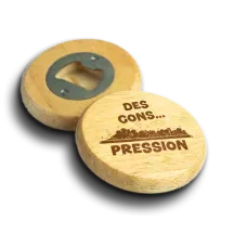 Décapsuleur personnalisé – "Des cons pression"