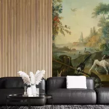 Papier Peint Panoramique Peinture 18e siècle Jean-Baptiste Huet - Paysage au chien
