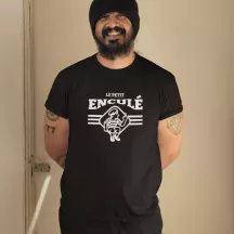 T-shirt homme 100% coton bio - humour - "Petit enculé"