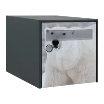 Sticker boîte aux lettres personnalisé Ours Polaire