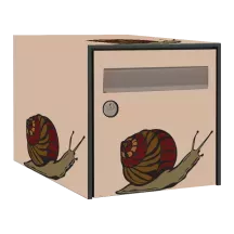 Sticker boîte aux lettres personnalisé Escargot 2