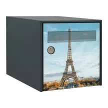 Sticker boîte aux lettres personnalisé Tour Eiffel