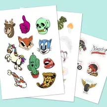 Planche de stickers personnalisés