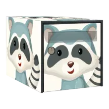 Sticker boîte aux lettres personnalisé Raton-laveur 2