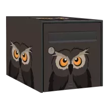 Sticker boîte aux lettres personnalisé Chouette 3