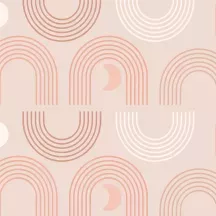 Affiche personnalisée Cercle Mid Century