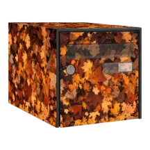 Sticker boîte aux lettres personnalisé Feuilles Mortes