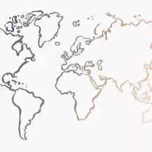 Affiche personnalisée Mappemonde