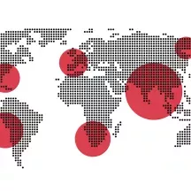 Affiche personnalisée Mappemonde Design