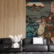 Papier Peint Panoramique Estampe 19e siècle Utagawa Kuniyoshi - Kumagaya