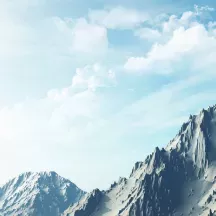 Affiche personnalisée Montagne Enneigée 2