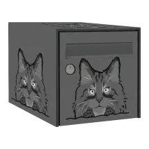 Sticker boîte aux lettres personnalisé Chat Norvégien