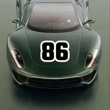 Sticker numéro de course personnalisé