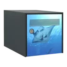 Sticker boîte aux lettres personnalisé Raie