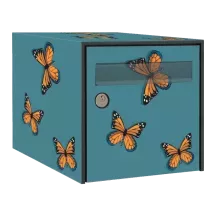 Sticker boîte aux lettres personnalisé Papillon 2