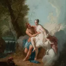 Affiche personnalisée peinture 18e siècle - Mars et Vénus