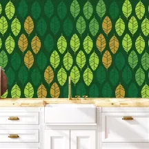 Papier Peint Panoramique Feuilles Nature