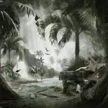 Affiche personnalisée Paysage Jungle Paysage