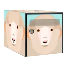 Sticker boîte aux lettres personnalisé Brebis