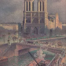 Affiche personnalisée Peinture 19e siècle Maximilien Luce - Notre Dame de Paris